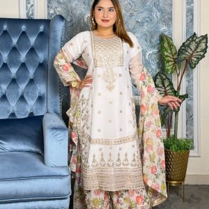 Premium Georgette Full Ready Viral Sarara Dress